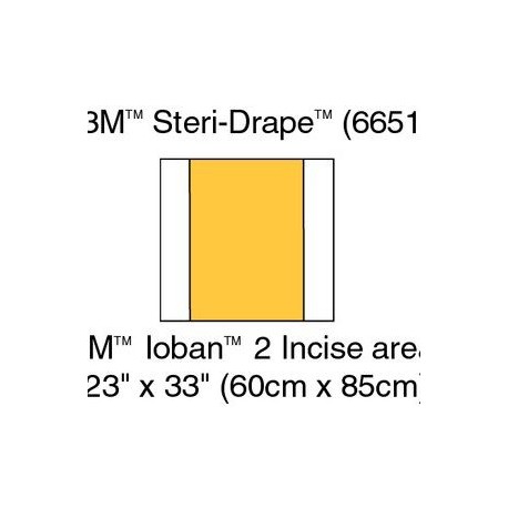 Ioban. Area total: 66 x 85 cm. Area Adhesiva: 56 x 85 cm / 6651